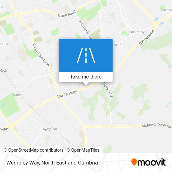 Wembley Way map