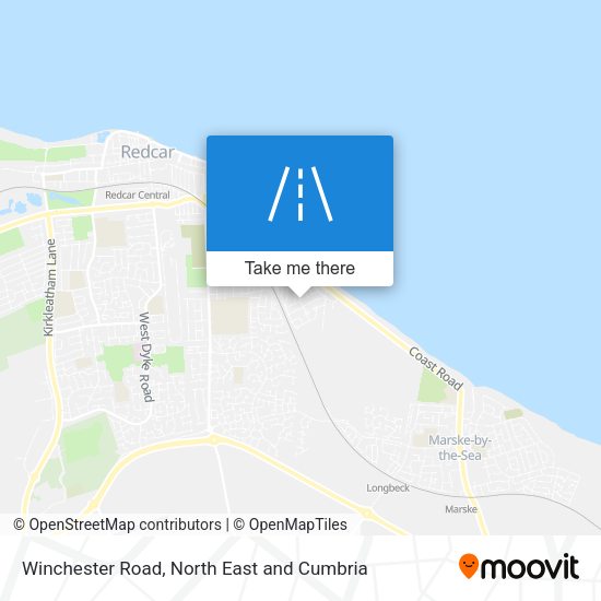 Winchester Road map