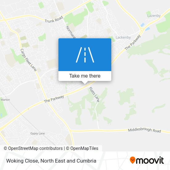 Woking Close map