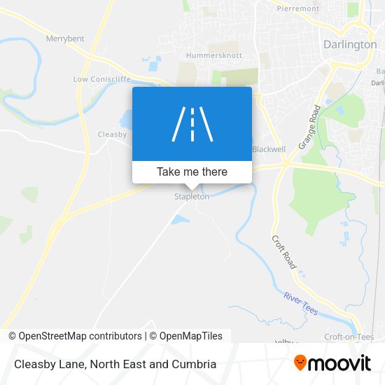 Cleasby Lane map