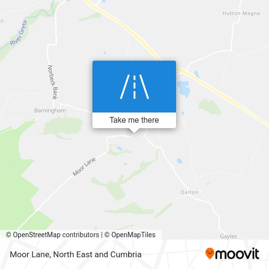Moor Lane map