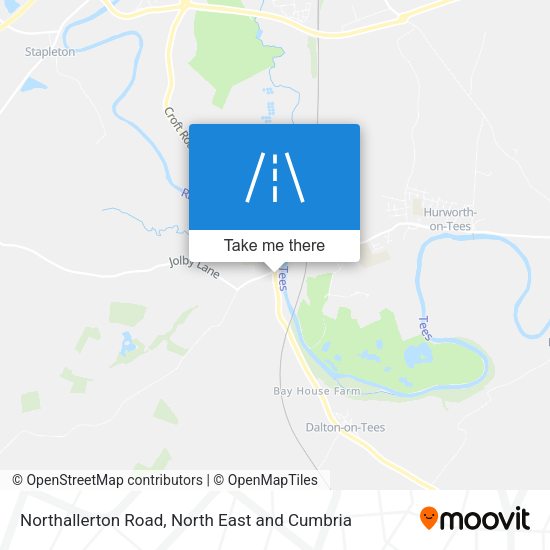 Northallerton Road map
