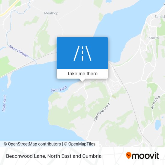 Beachwood Lane map