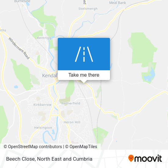 Beech Close map