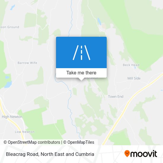 Bleacrag Road map