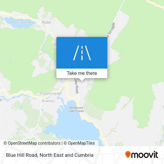 Blue Hill Road map