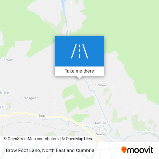 Brow Foot Lane map