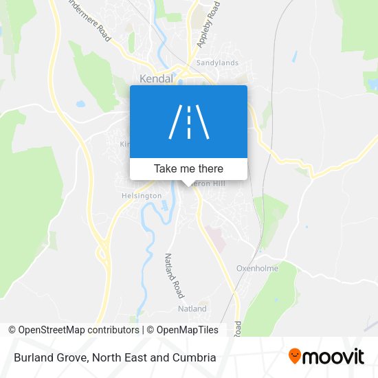 Burland Grove map