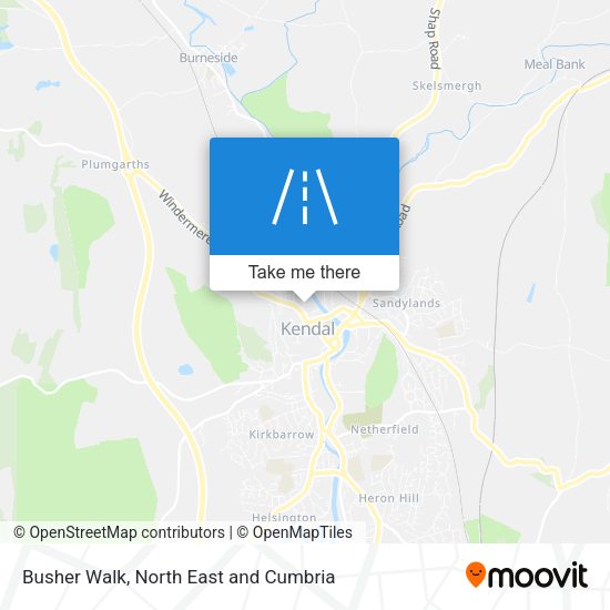 Busher Walk map