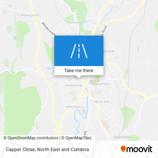 Capper Close map