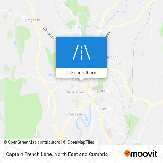 Captain French Lane map