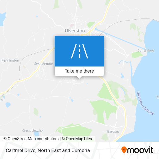 Cartmel Drive map