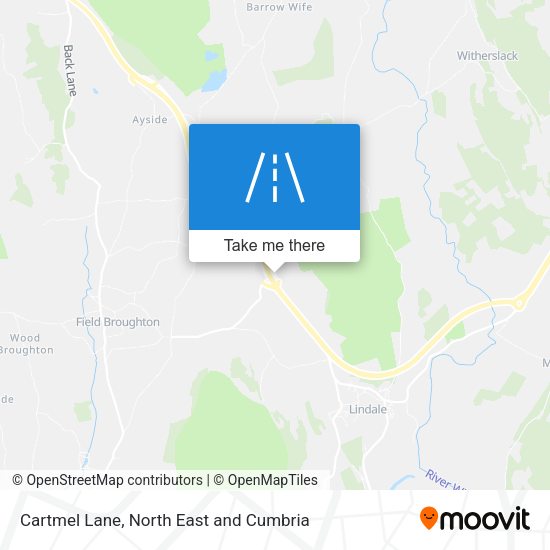 Cartmel Lane map