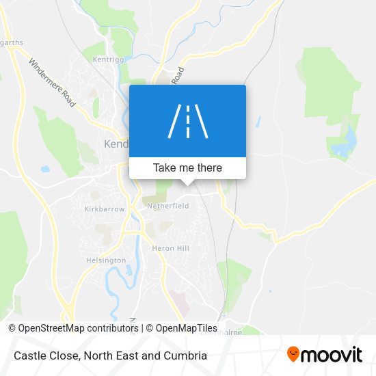 Castle Close map
