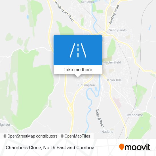 Chambers Close map