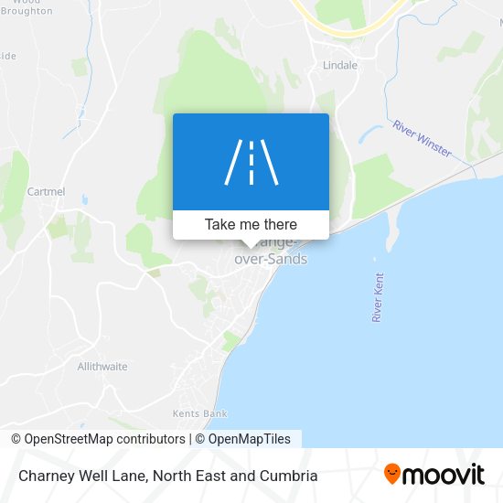 Charney Well Lane map