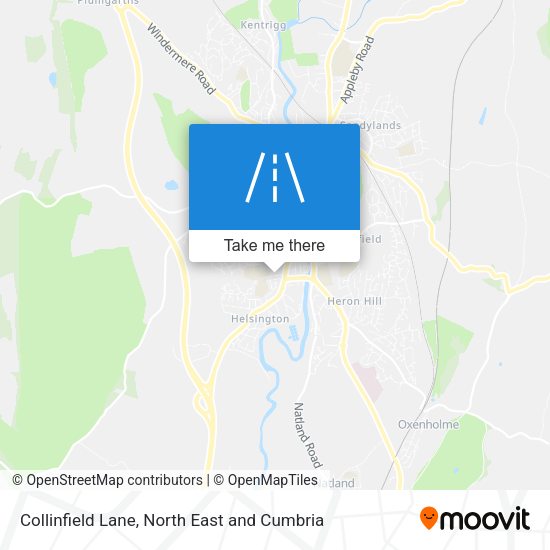 Collinfield Lane map