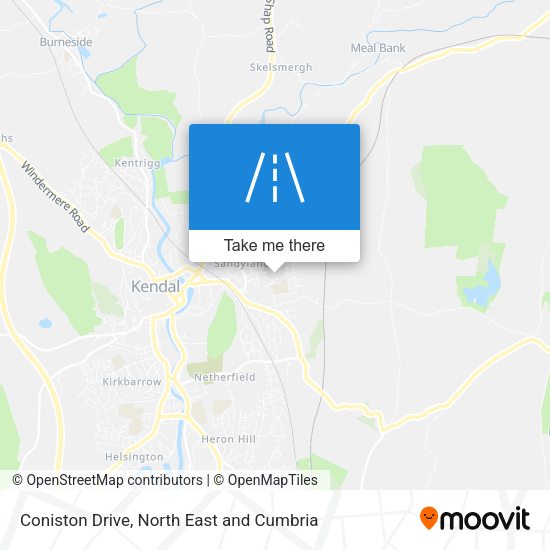 Coniston Drive map