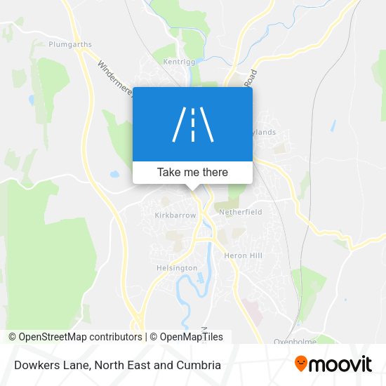 Dowkers Lane map