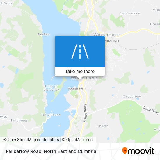 Fallbarrow Road map