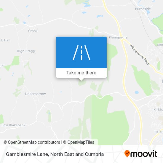 Gamblesmire Lane map