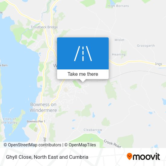 Ghyll Close map