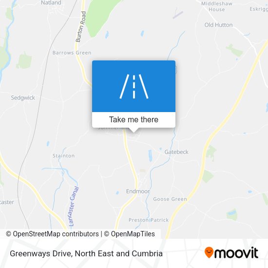 Greenways Drive map
