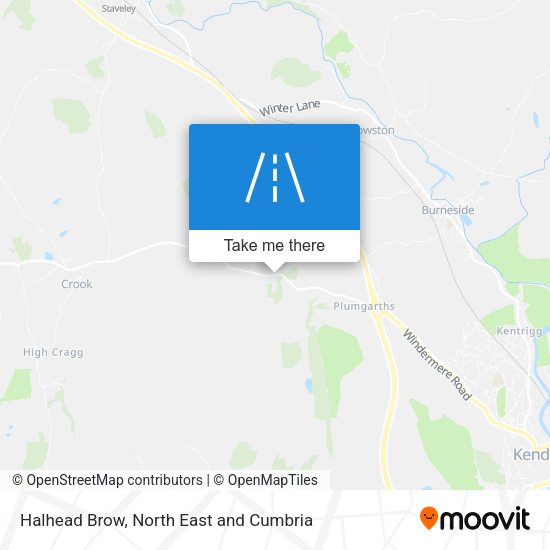 Halhead Brow map