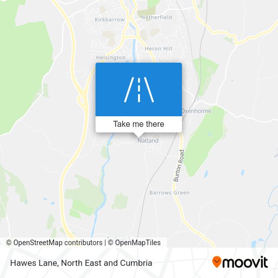 Hawes Lane map