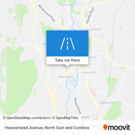 Hawesmead Avenue map