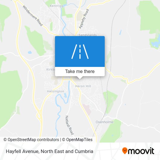 Hayfell Avenue map
