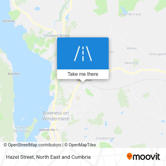 Hazel Street map