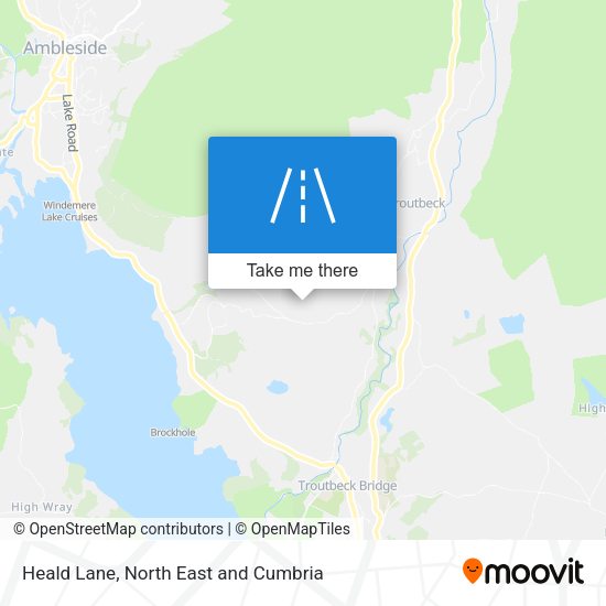 Heald Lane map