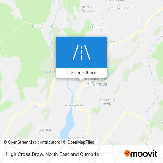 High Cross Brow map