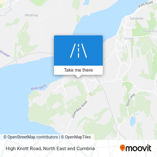 High Knott Road map