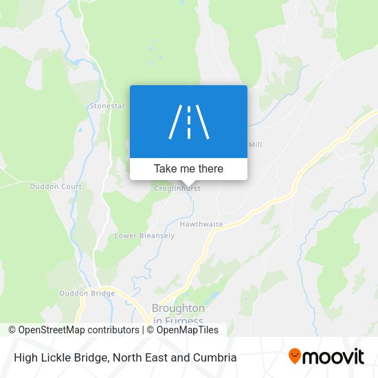 High Lickle Bridge map