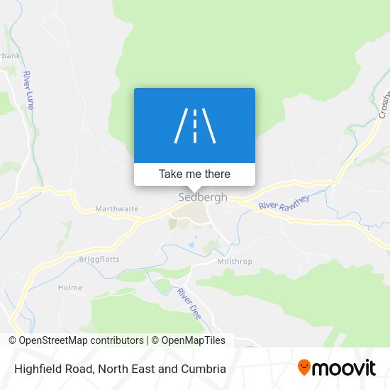 Highfield Road map