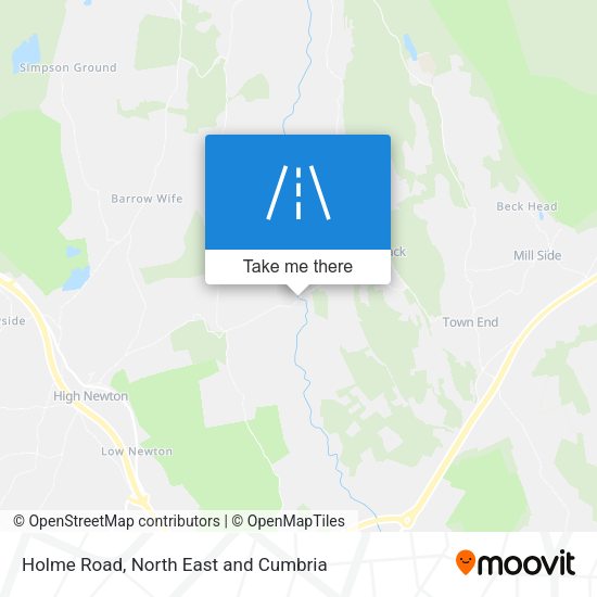 Holme Road map