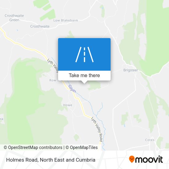 Holmes Road map