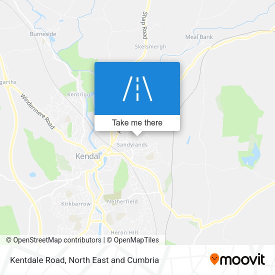 Kentdale Road map