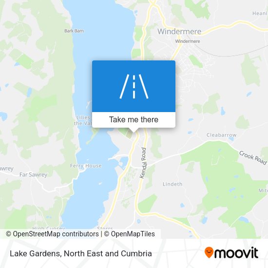 Lake Gardens map