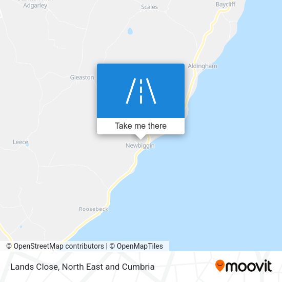 Lands Close map