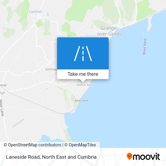 Laneside Road map