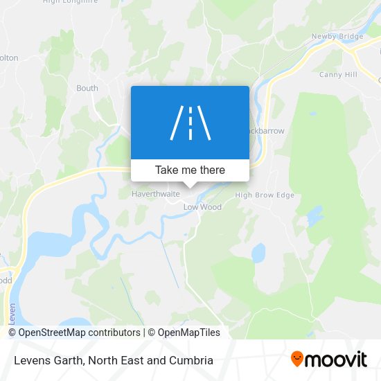 Levens Garth map