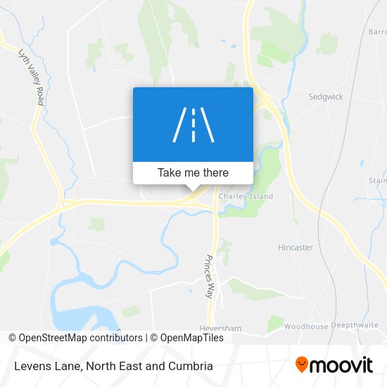 Levens Lane map