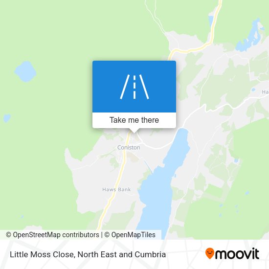 Little Moss Close map