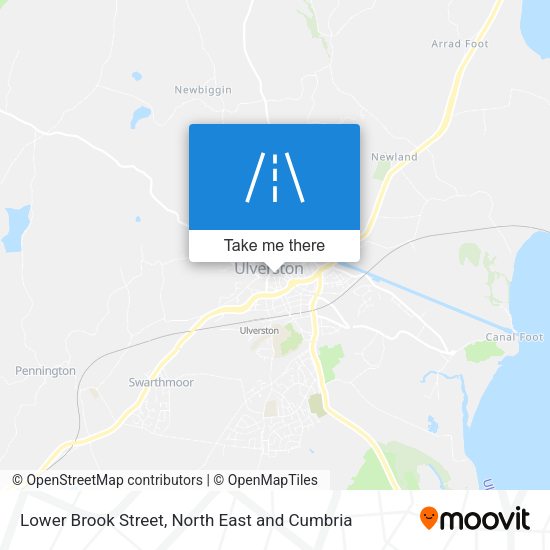 Lower Brook Street map