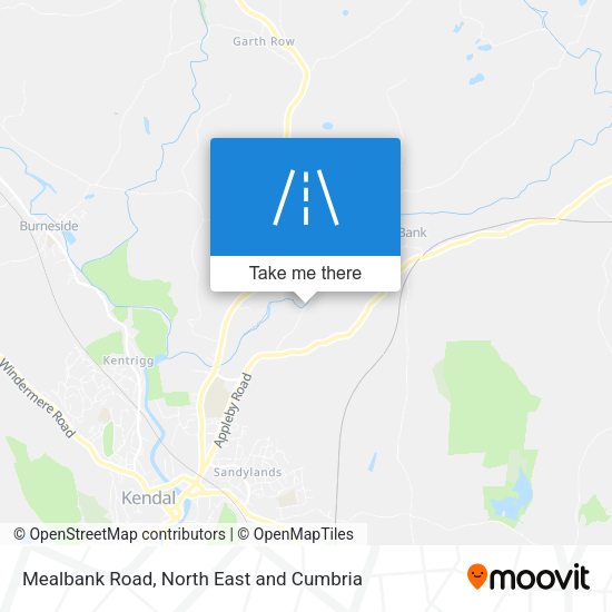 Mealbank Road map