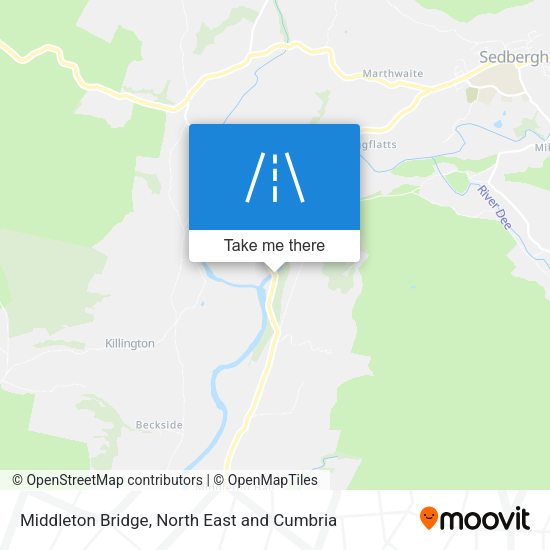 Middleton Bridge map
