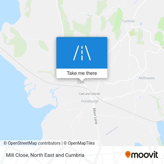 Mill Close map